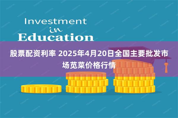 股票配资利率 2025年4月20日全国主要批发市场苋菜价格行情