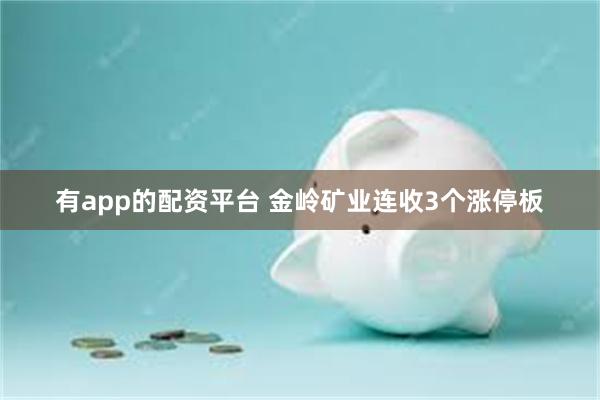 有app的配资平台 金岭矿业连收3个涨停板