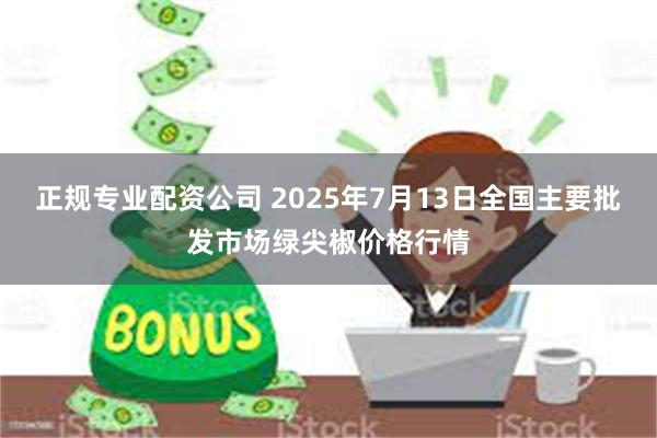 正规专业配资公司 2025年7月13日全国主要批发市场绿尖椒价格行情